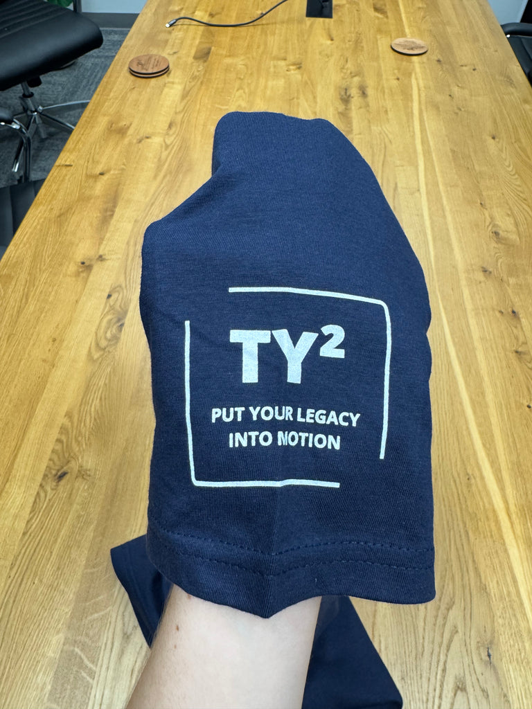 Navy Both Hands Tee with Ty² Legacy Patch